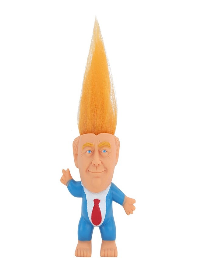 BSMTEBN Donald Trump Toys Cute Rubber Troll Doll Toy Trump 2025 Take America Back, Troll Dolls Great Gifts for Trumps Fans（Red Tie） - Image 1